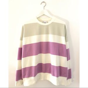 Unisex Zara (men’s M) Bold Stripe Sweatshirt